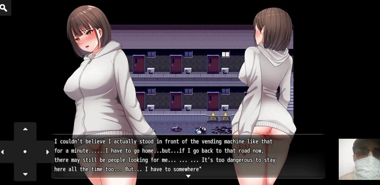Nightwalk!Hentai game gameplay! Exhibitonist virgin girl masturate in public and got caught and fucked.
