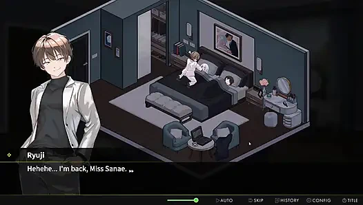 Hentai Game - Busty Wife Gets Pounded Next to Clueless Husband - NTR Hardcore Sex - Immoral Bathhouse