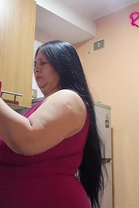 Videos for Fans: a Masked Young Man Fucks Me in the Kitchen and I Enjoy It.