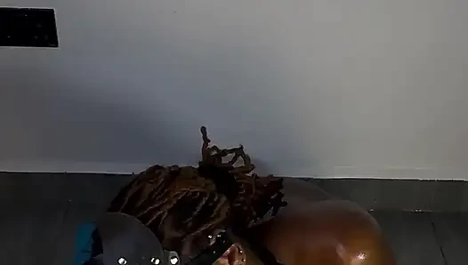 Kedi kadın sadece yoy için ıslak ıslak boğazını parçalıyor