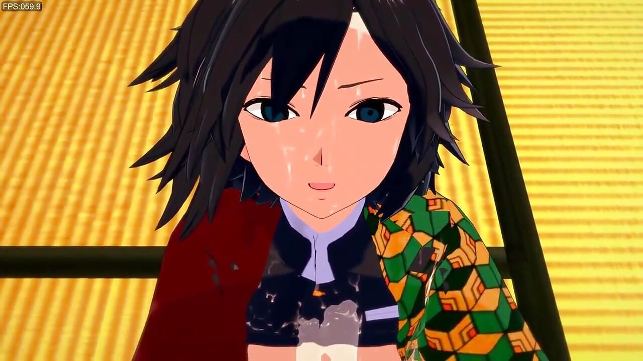 Kimetsu No Yaiba Yaoi - Tomioka Handjob and Barebak with Uzui
