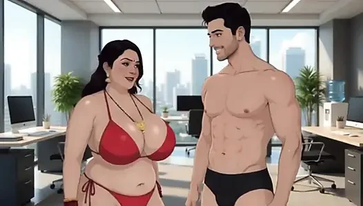 Desi geile indische ehefrau animationsvideo mit hindi-audio