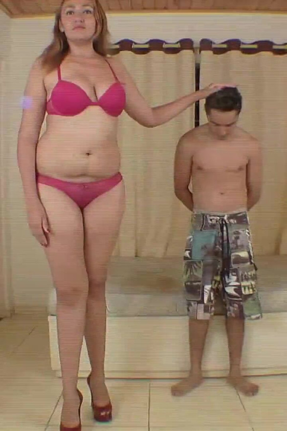 Feet Fight Big Feet Humiliation Boy by Giant Girl