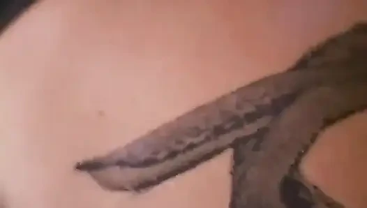 Brittany Andrews Amazing Dragon Body Paint Smoke Tease!