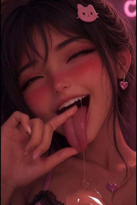 3d Anime Arabisch, masturbiert in ihrem gemütlichen pinkem Zimmer