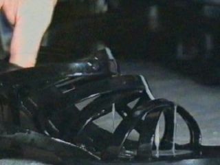 Vintage - de las sandalias negras de la esposa de 1998 folladas