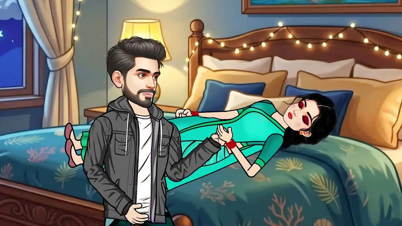 The story of Rupa Bhabhi and Gopal's bedroom sex story. Hindi Cartoon Story