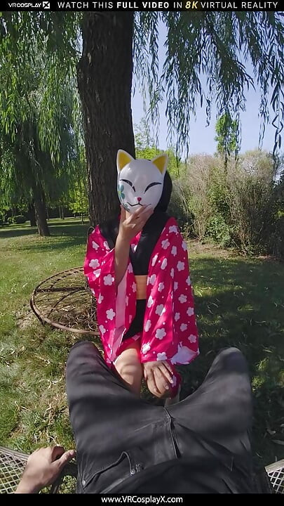 VRCosplayX dämonin Slayer Mai Thai, als Yaiba makomo heiß und lustvoll wurde, so sehr sie gefährlich ist teil 1