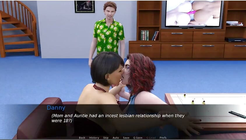 Milftopia - Gameplay - Roleplay - Perfect Body Stepsisters Lesbian and FFM Anal Sex