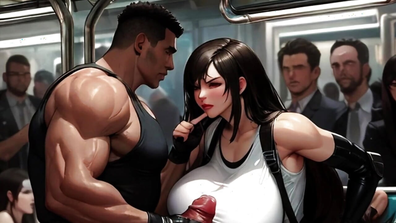 Tifa's Irresistible Tits Get Felt & Fucked On The Midgar Train