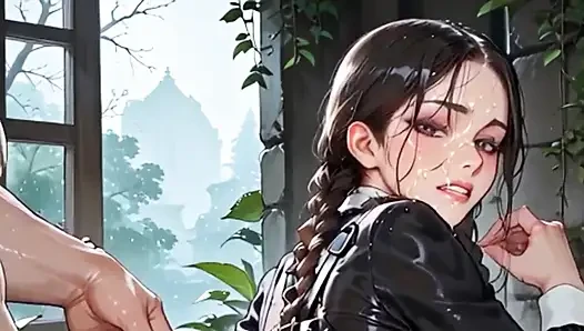 Kocalarından saklanırken evli hatunların küçük götlerini sikiyor.! Anime Hentai Waifu Animasyonlu