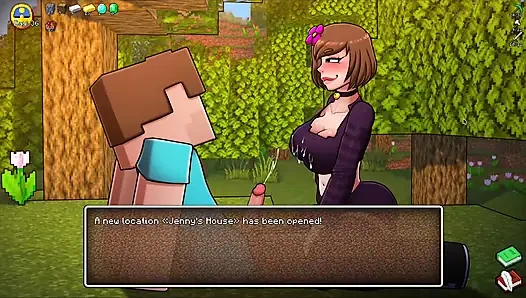 Parodi minecraft sange - steve ngocok kontol ceroboh jenny demi berlian