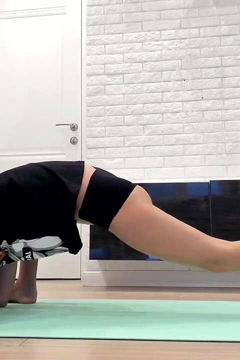 Bare Legs, Tight Shorts: My Yoga Routine
