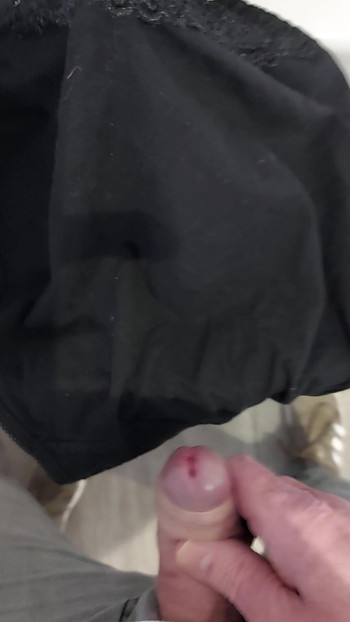 Cum on wifes panties after another guy has soaked them.