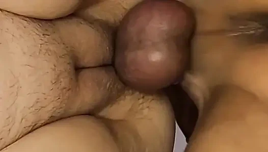 View from below of me fucking my bbw wife