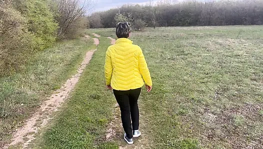 The Anal Granny Outdoors!!!