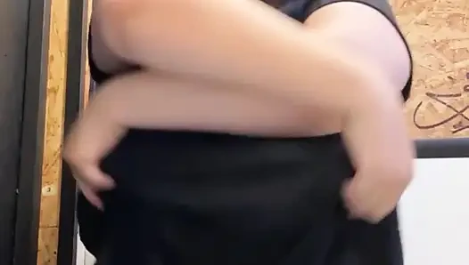 My full naked risky public bathroom masturbation