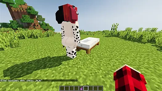 Beautiful girl dressed as a cow wants me to milk her and give her my milk