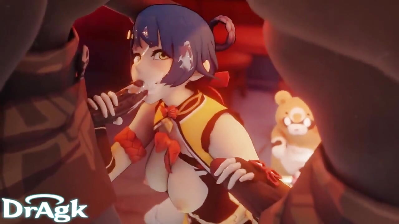 Xiangling تجميع الرسوم المتحركة Genshin Impact Hilichurl هنتاي الإباحية