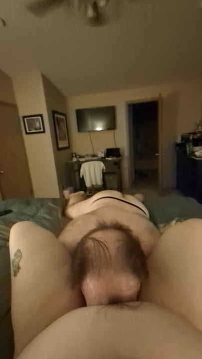My good caged boy eating me till I cum