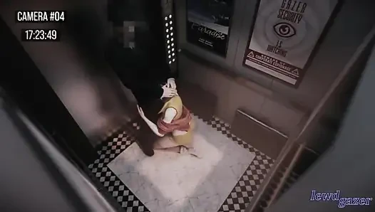 Elevator sex in hentai animated