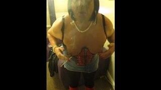 Chrissie with her tits out smoking a 120 pt7