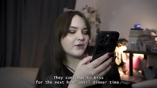 Porno hikayesi - tatlı bir sikişten sonra döl dolu bir öpücüğü paylaşıyorlar