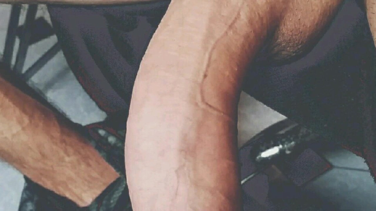 Playing with bigg wet uncut cock