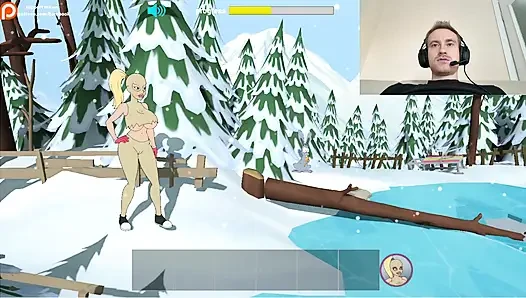 Fuckerman Winter Lovers - Fucked Juicy Woman In Game