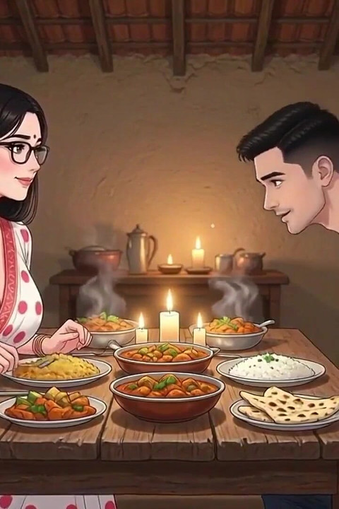 Desi Hot Puja Auntie Romantic Night - MILF