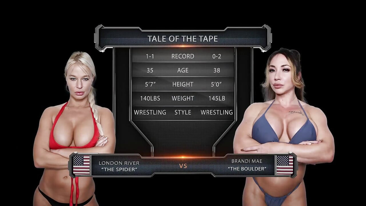 Brandi mae vs london river nữ đấu vật
