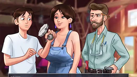 Summertime saga: the nurse helped Johannes