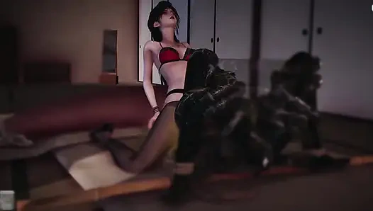 B025 Asian Beauty Tentacbondage Slave Face Sitting, Farting, Anal Licking