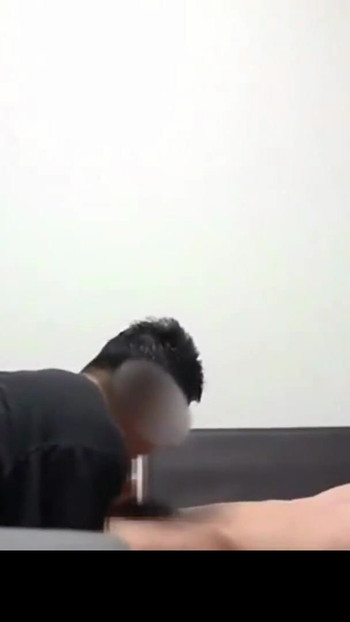 Emotional moment from "Chilling,Buffed, and Down to Play, He Let Us Take Control"