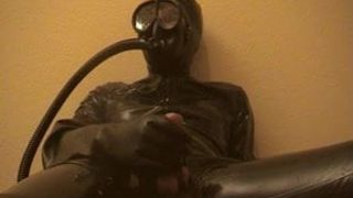 Direct Cumshot in heavy Rubber and Latex
