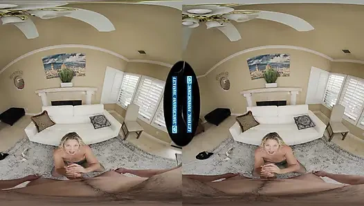 Ölümcül sert sanal gerçeklik - seksi sarışın river lynn külotlu çorapla sikiliyor