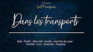 Teased in public by a masturbating french woman - French Audio porn