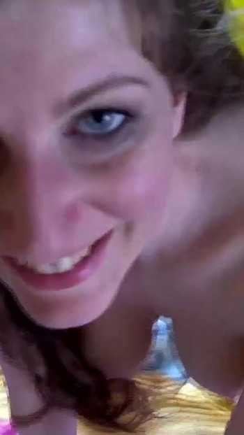 Thrilling moment from "Extreme deepthroat beach milf with hanging tits gets cum on face"