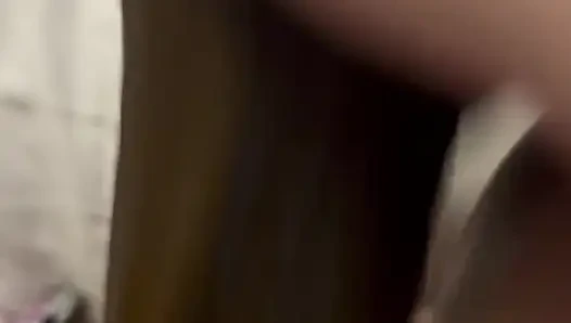 Quick Cum with BBC Dildo and Stockings