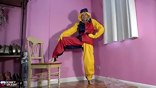 Farmerrain Pvc Rainwear Jacket Unboxing & Full Fetish Dress up