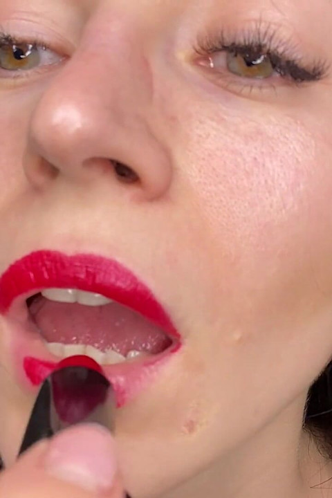 Twarz, usta, usta Fetysz Giantess