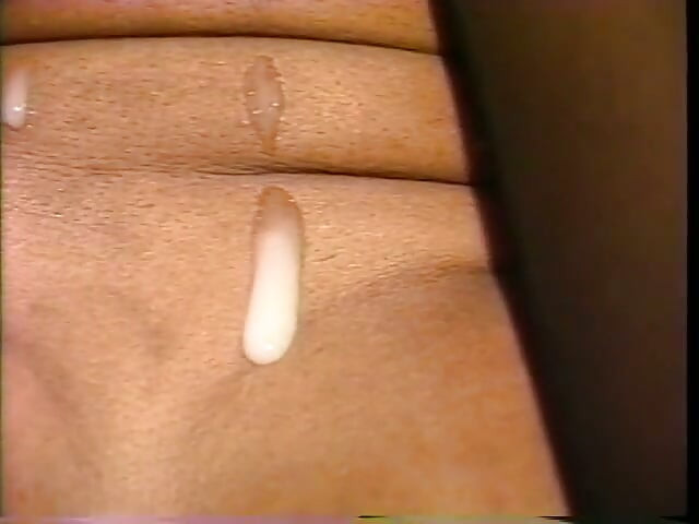 Three white guys all take turns with the slutty black girl's ass hole