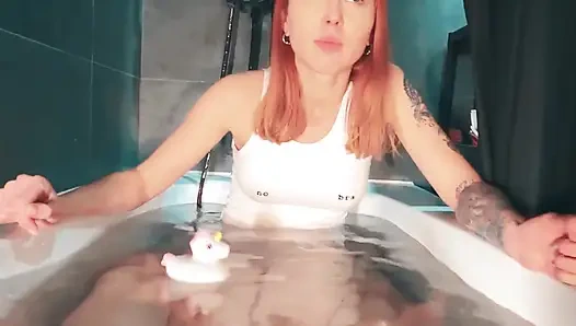 Angry Naked Pregnant Stepmom Screams at Lazy Stepkids - Meanwhile Stepbrother Secretly Fucks Stepsister in the Same Bathroom!