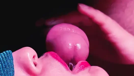 Nahaufnahme: geiler blowjob - ASmr mundlutschen TEIL 1