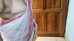 Indonesian Maid in saree hot video