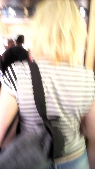 Hot blonde ass