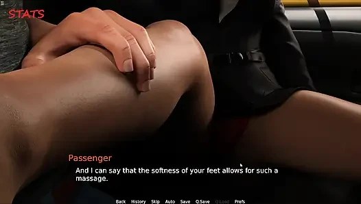 Wife Having Fun With Stranger Infront Of Cuckold Husband In Taxi