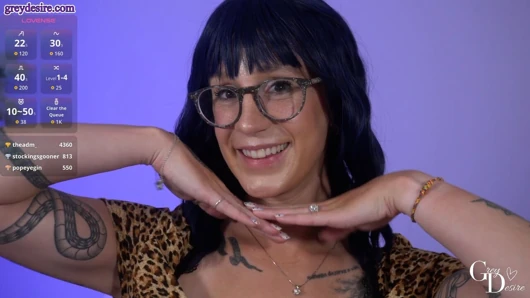 Camgirl shibari dasi toket dan orgasme wanita solo - grey desire