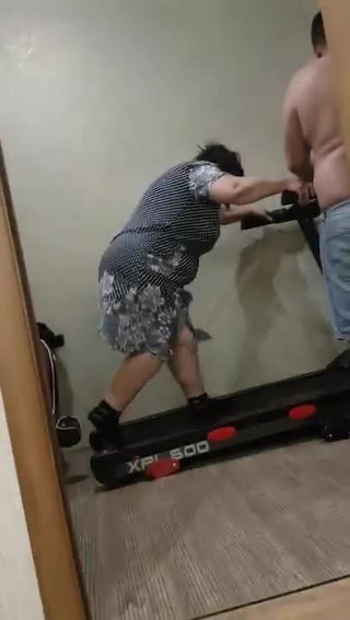 Bbw grandma shaking body