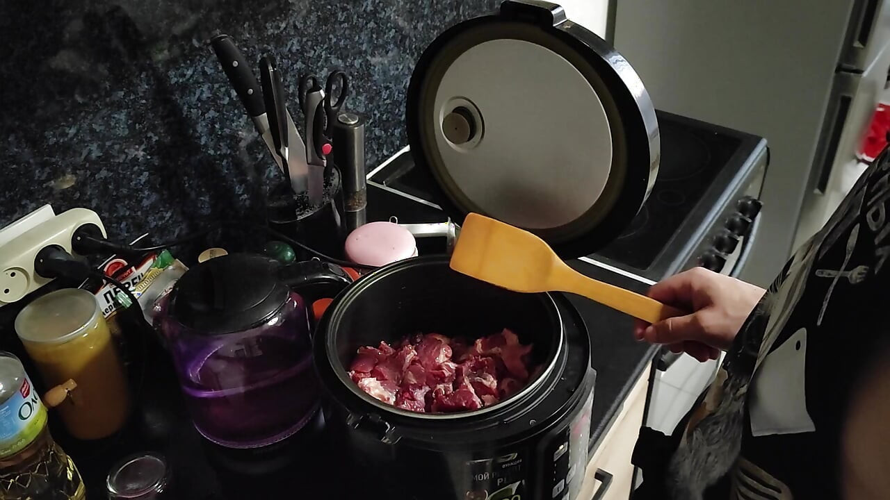 Pilaf from young calf in a multicooker